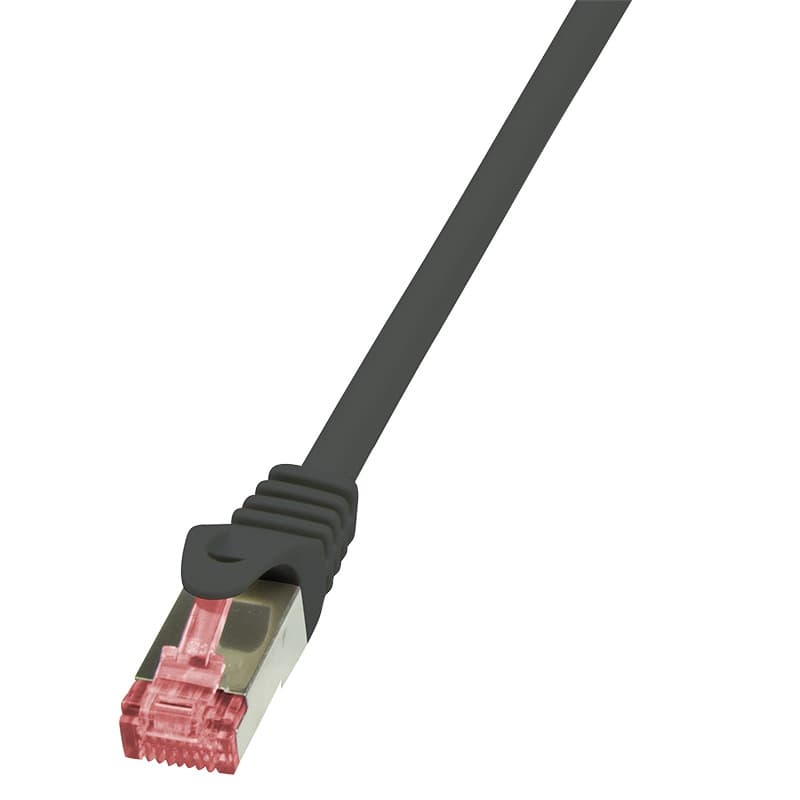 PATCH CORD S/FTP LOGILINK Cat6, LSZH, cupru, 1.5 m, negru, AWG27, dublu ecranat "CQ2043S"
