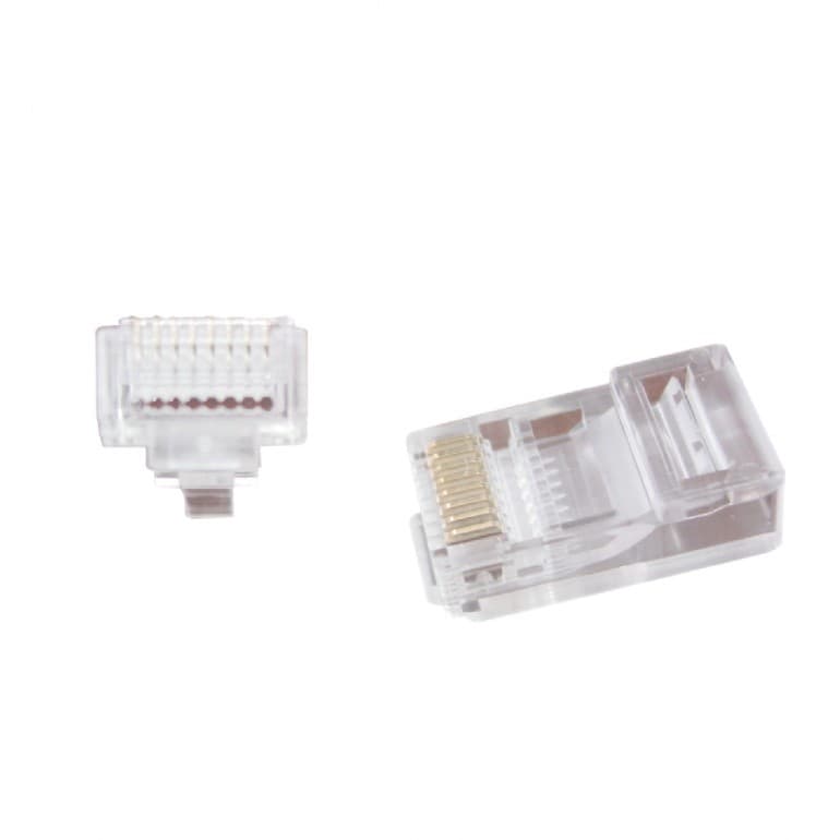 MUFA RJ-45 GEMBIRD pt. cablu UTP, Cat5e, RJ-45 (T) | RJ-45 (T) tip pass-through, plastic, 10 buc, "LC-PTU-01/10"