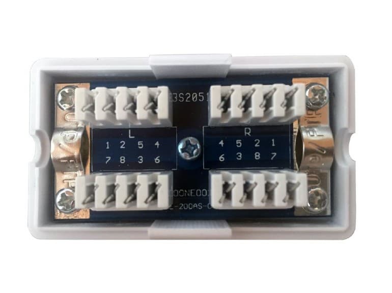 CUPLA Krone (LSA) GEMBIRD pt. cablu FTP, Cat6, conector Krone (LSA) x 2, ecranat, plastic, 1 buc., "NCA-LSAS6-01" — miniatură
