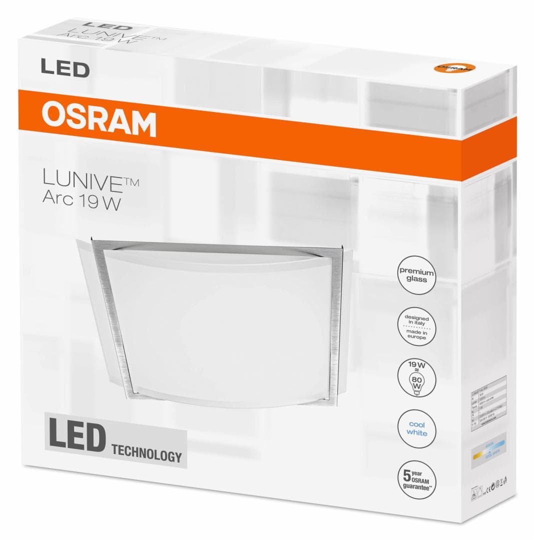 PANOU LED OSRAM, LED, soclu integrat, putere 19 W, tip lumina alb, 1.200 lumeni, alimentare 220 - 230 V, "000004052899374638" — miniatură