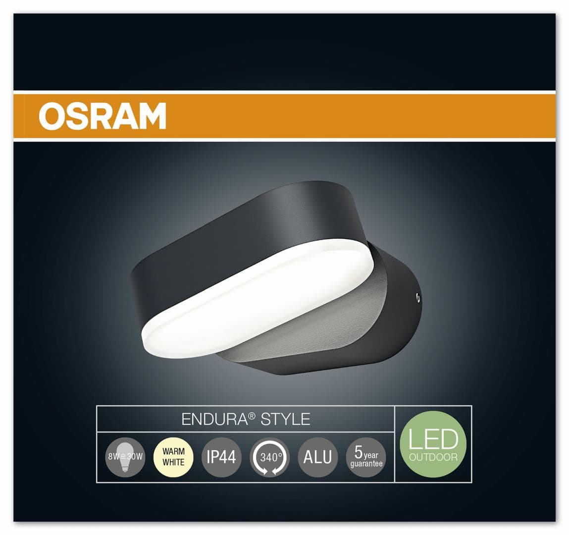 APLICA OSRAM, LED, soclu integrat, putere 8 W, tip lumina alb calda, 410 lumeni, alimentare 220 - 230 V, "000004058075031531"