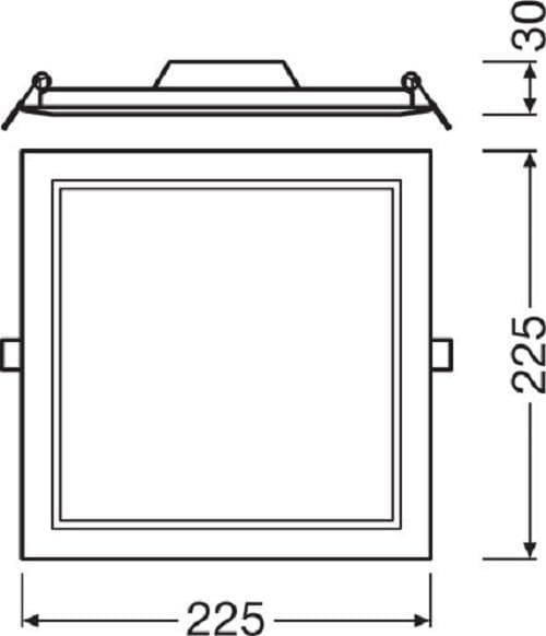 APLICA OSRAM, LED, soclu integrat, putere 18 W, tip lumina alb rece, 1.530 lumeni, alimentare 220 - 230 V, "000004058075079359" — miniatură