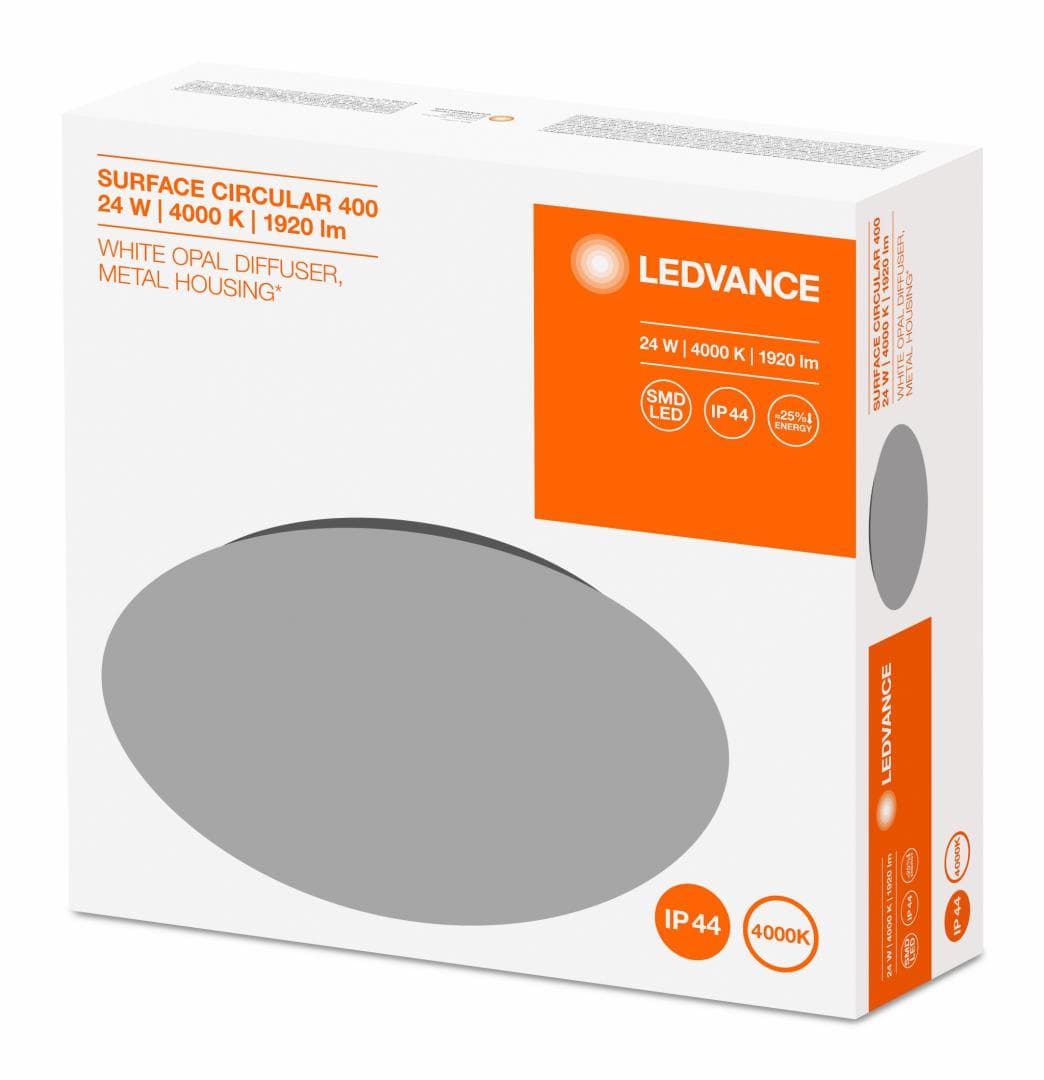 APLICA OSRAM, LED, soclu integrat, putere 24 W, tip lumina alb rece, 1.920 lumeni, alimentare 220 - 230 V, "000004058075080072"