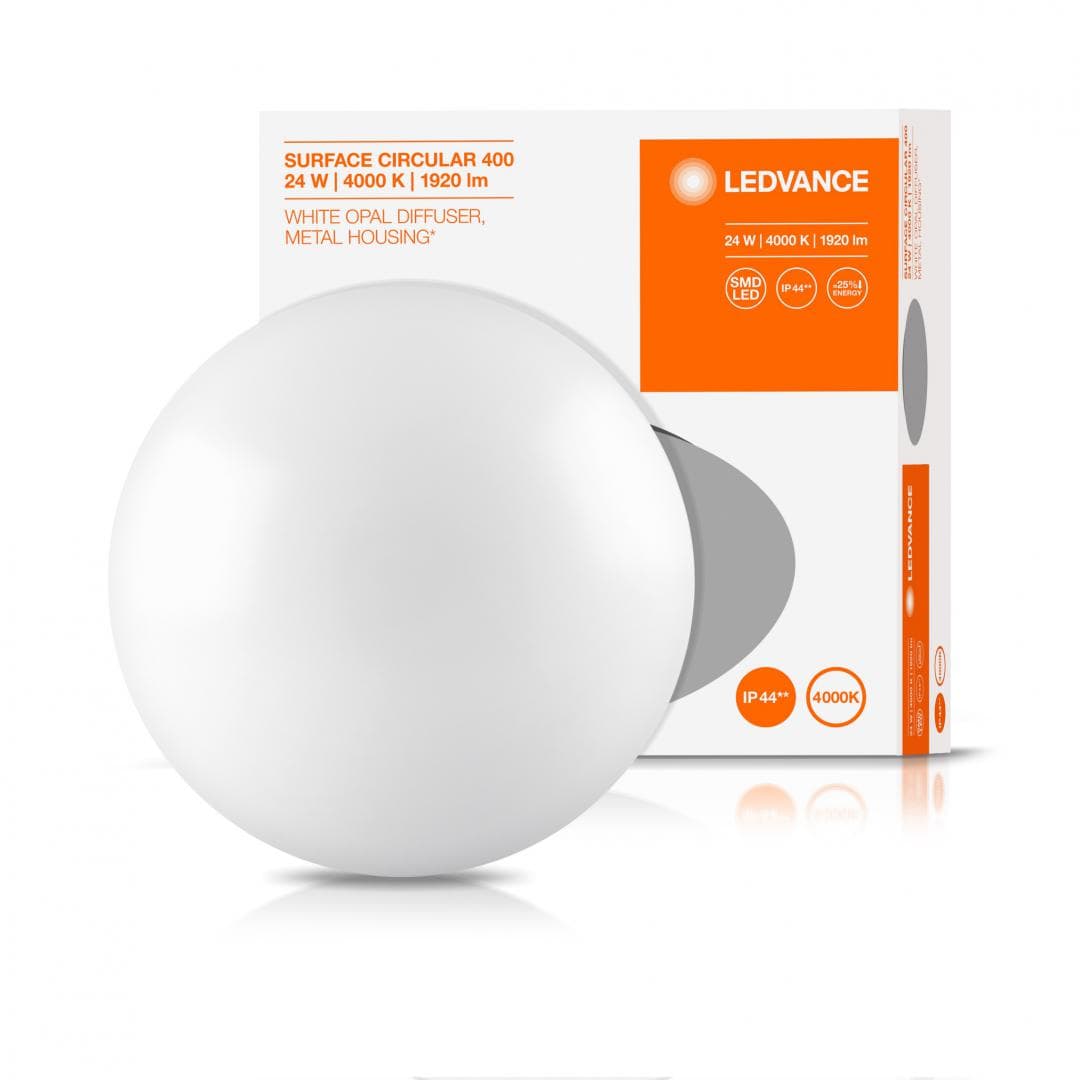 APLICA OSRAM, LED, soclu integrat, putere 24 W, tip lumina alb rece, 1.920 lumeni, alimentare 220 - 230 V, "000004058075080072" — miniatură