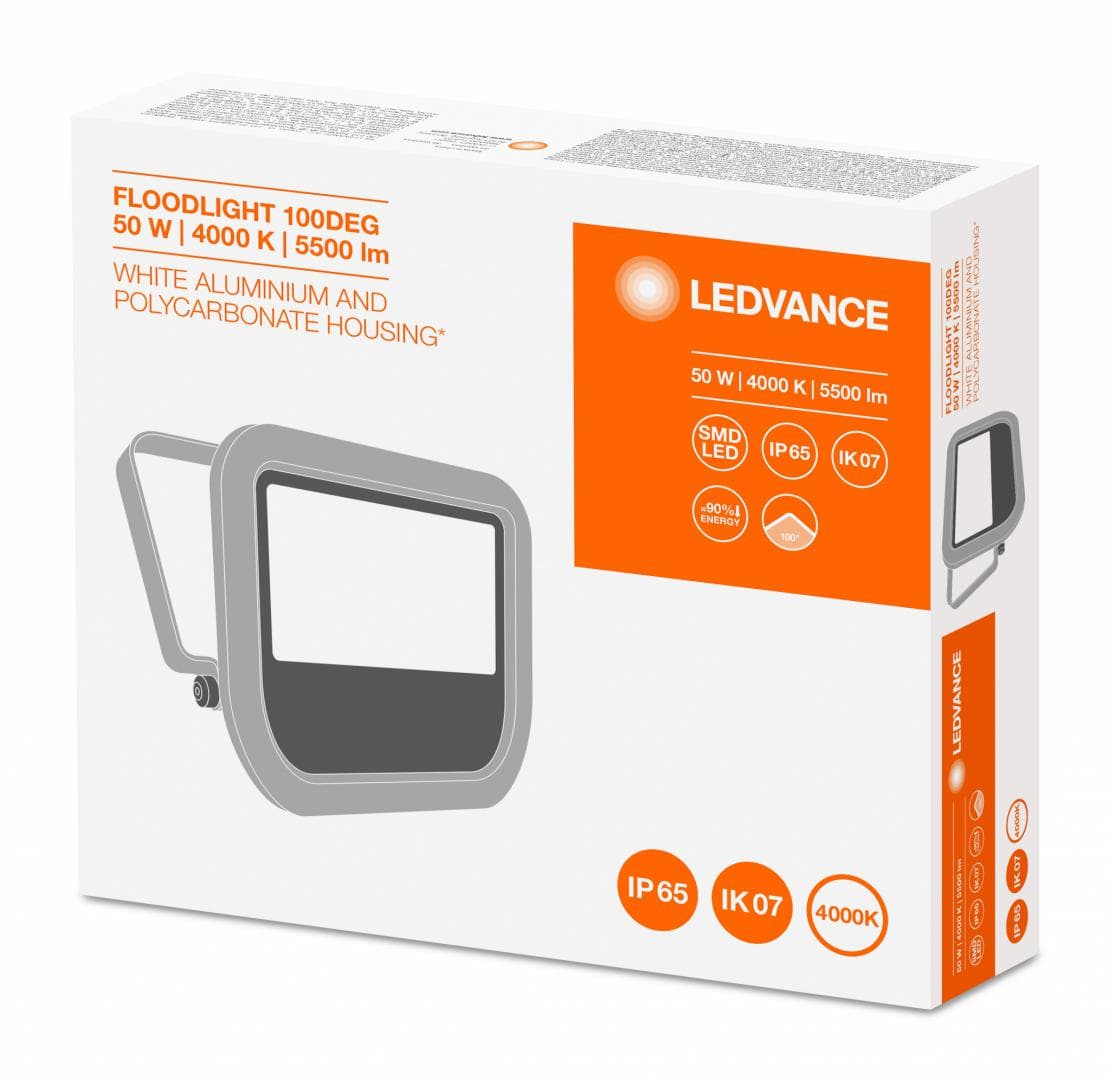 PROIECTOR OSRAM, LED, soclu integrat, putere 50 W, tip lumina alb, 5.500 lumeni, alimentare 220 - 230 V, "000004058075097629"