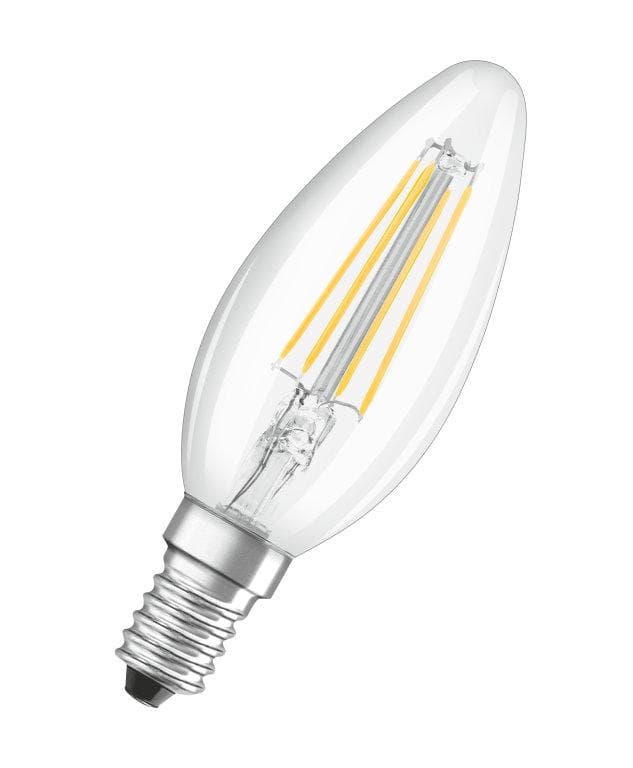 BEC LED Osram, soclu E14, putere 4W, forma lumanare, lumina alb naturala, alimentare 220 - 240 V, "000004058075114937" — miniatură
