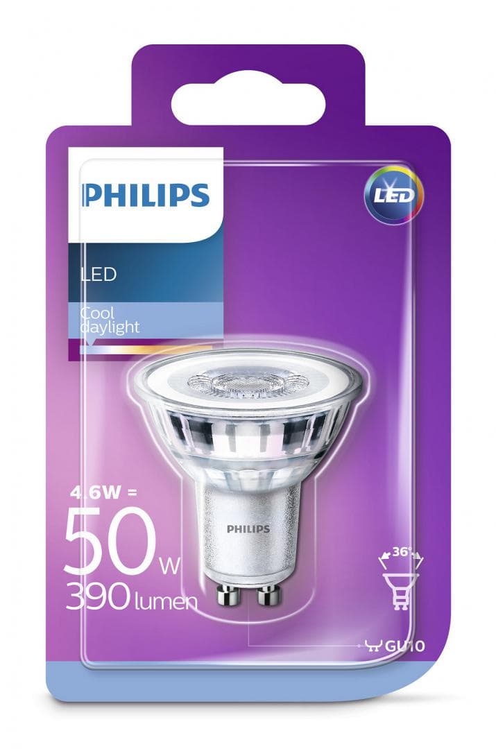 SPOT incastrat LED Philips, soclu GU10, putere 4.6W, forma spot, lumina alb, alimentare 220 - 240 V, "000008718696562765" — miniatură