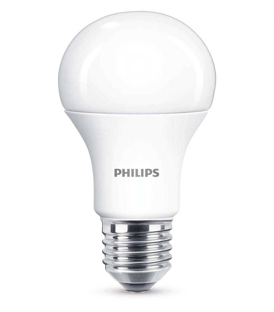 BEC LED Philips, soclu E27, putere 11W, forma clasic, lumina alb calda, alimentare 220 - 240 V, "000008718696577059"