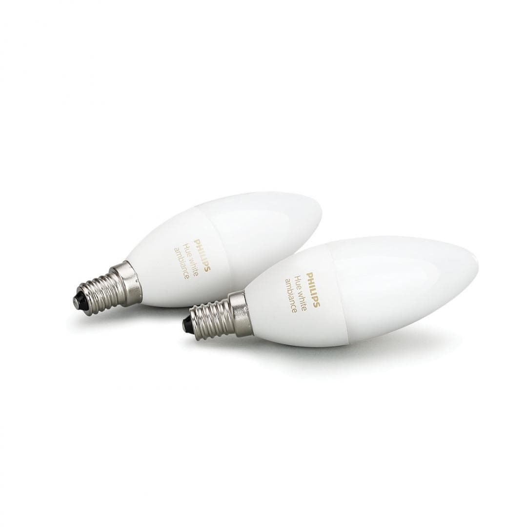 SET 2 KIT smart LED Philips, soclu E14, putere 6W, forma clasic, lumina toate nuantele de alb, alimentare 220 - 240 V, "000008718696695265" — miniatură