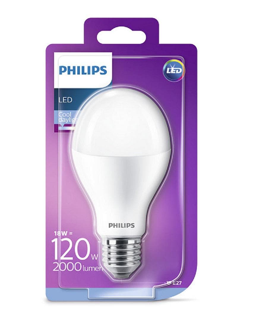 BEC LED Philips, soclu E27, putere 15.5W, forma clasic, lumina alb rece, alimentare 220 - 240 V, "000008718696701652" — miniatură