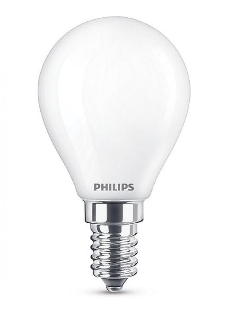 BEC LED Philips, soclu E14, putere 4.3W, forma clasic, lumina alb calda, alimentare 220 - 240 V, "000008718696706299"