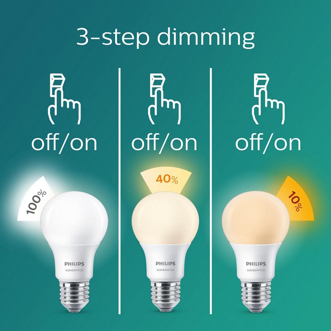 BEC LED Philips, soclu E27, putere 14W, forma clasic, lumina alb rece, alb calda, alimentare 220 - 240 V, "000008718696706831" — miniatură