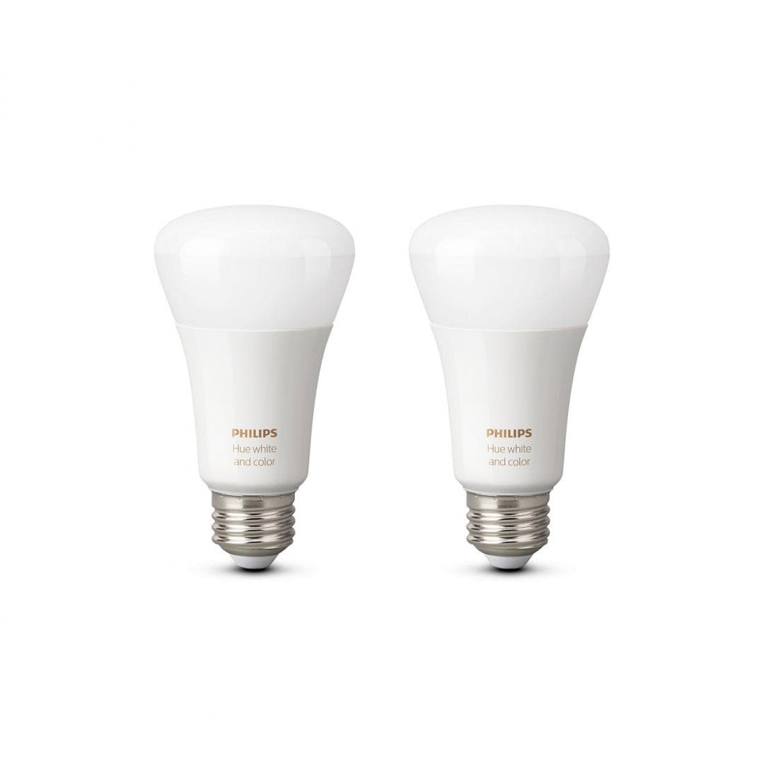 SET 2 becuri smart LED Philips, soclu E27, putere 10W, forma clasic, lumina multicolora, alimentare 220 - 240 V, "000008718696729052" — miniatură