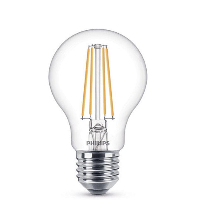 BEC LED Philips, soclu E27, putere 7W, forma clasic, lumina alb calda, alimentare 220 - 240 V, "000008718696742419" — miniatură