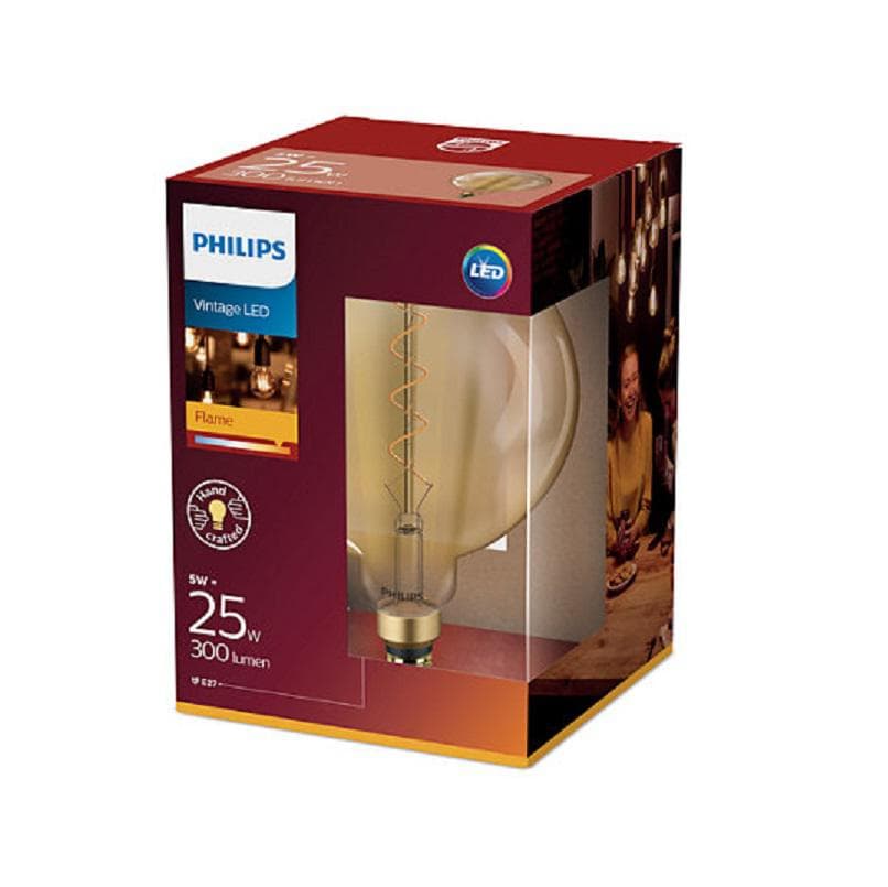 BEC LED Philips, soclu E27, putere 5W, forma sferic, lumina alb calda, alimentare 220 - 240 V, "000008718696768082"