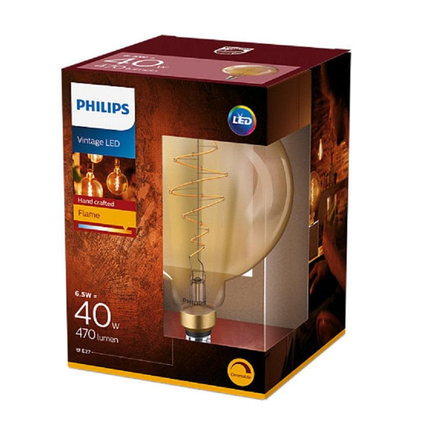 BEC LED Philips, soclu E27, putere 6.5W, forma sferic, lumina alb calda, alimentare 220 - 240 V, "000008718696803479"
