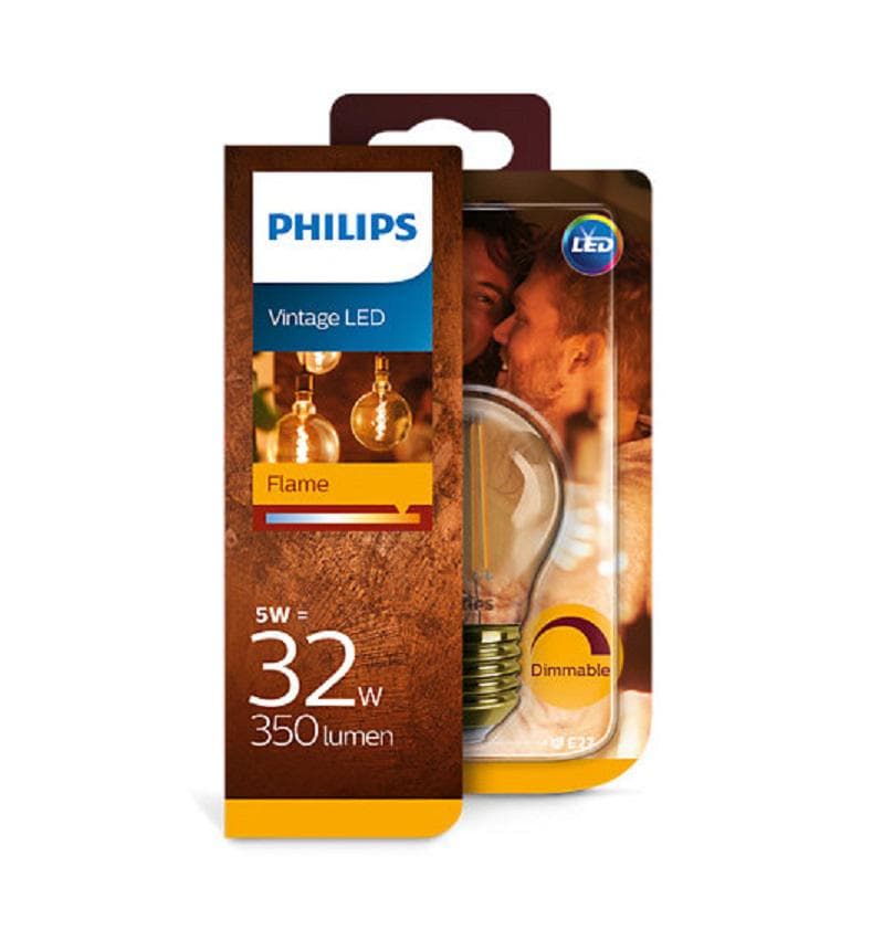 BEC LED Philips, soclu E27, putere 5W, forma clasic, lumina alb calda, alimentare 220 - 240 V, "000008718696814116"