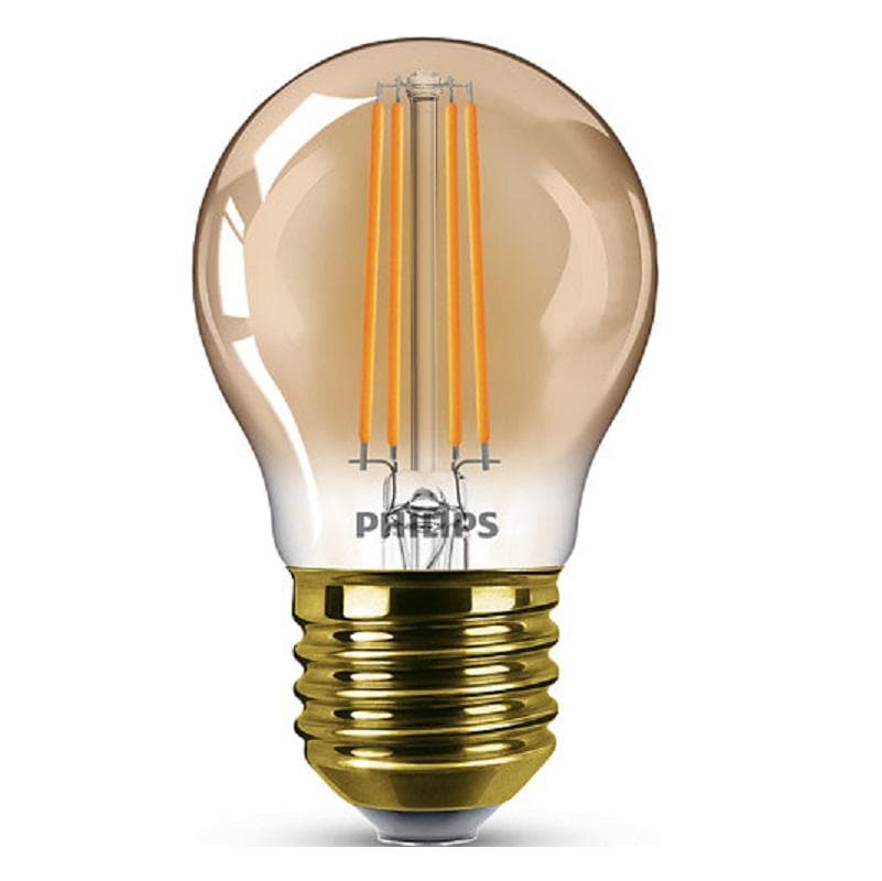 BEC LED Philips, soclu E27, putere 5W, forma clasic, lumina alb calda, alimentare 220 - 240 V, "000008718696814116" — miniatură