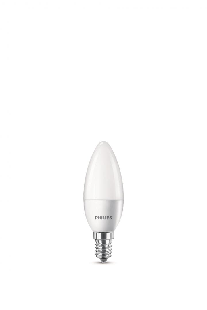BEC LED Philips, soclu E14, putere 6W, forma lumanare, lumina alb rece, alimentare 220 - 240 V, "000008718699632458" — miniatură