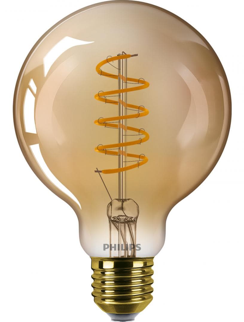 BEC LED Philips, soclu E27, putere 5.5W, forma sferic, lumina alb calda, alimentare 220 - 240 V, "000008718699676070"