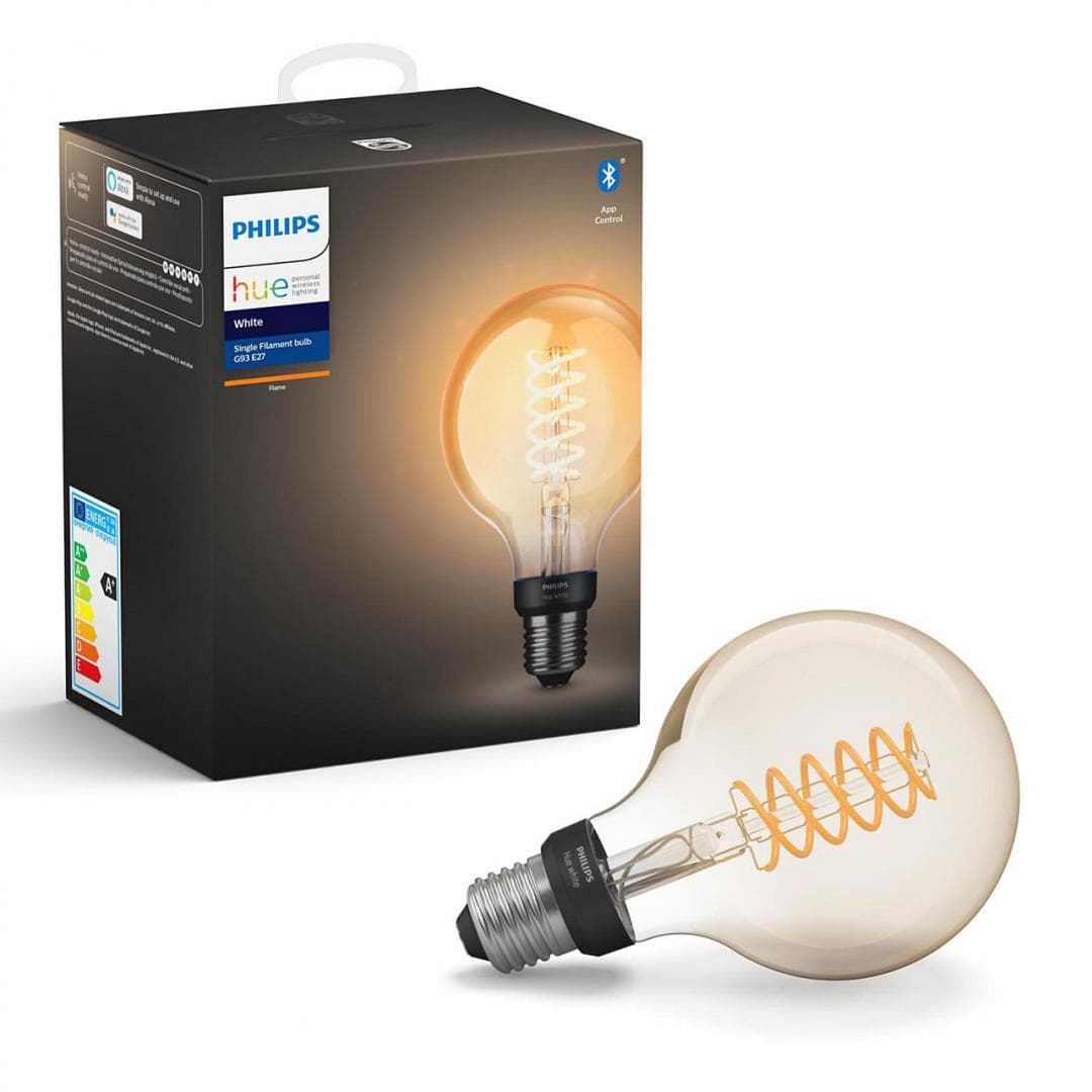 BEC smart LED Philips, soclu E27, putere 7W, forma clasic, lumina alb calda, alimentare 220 - 240 V, "000008718699688882"
