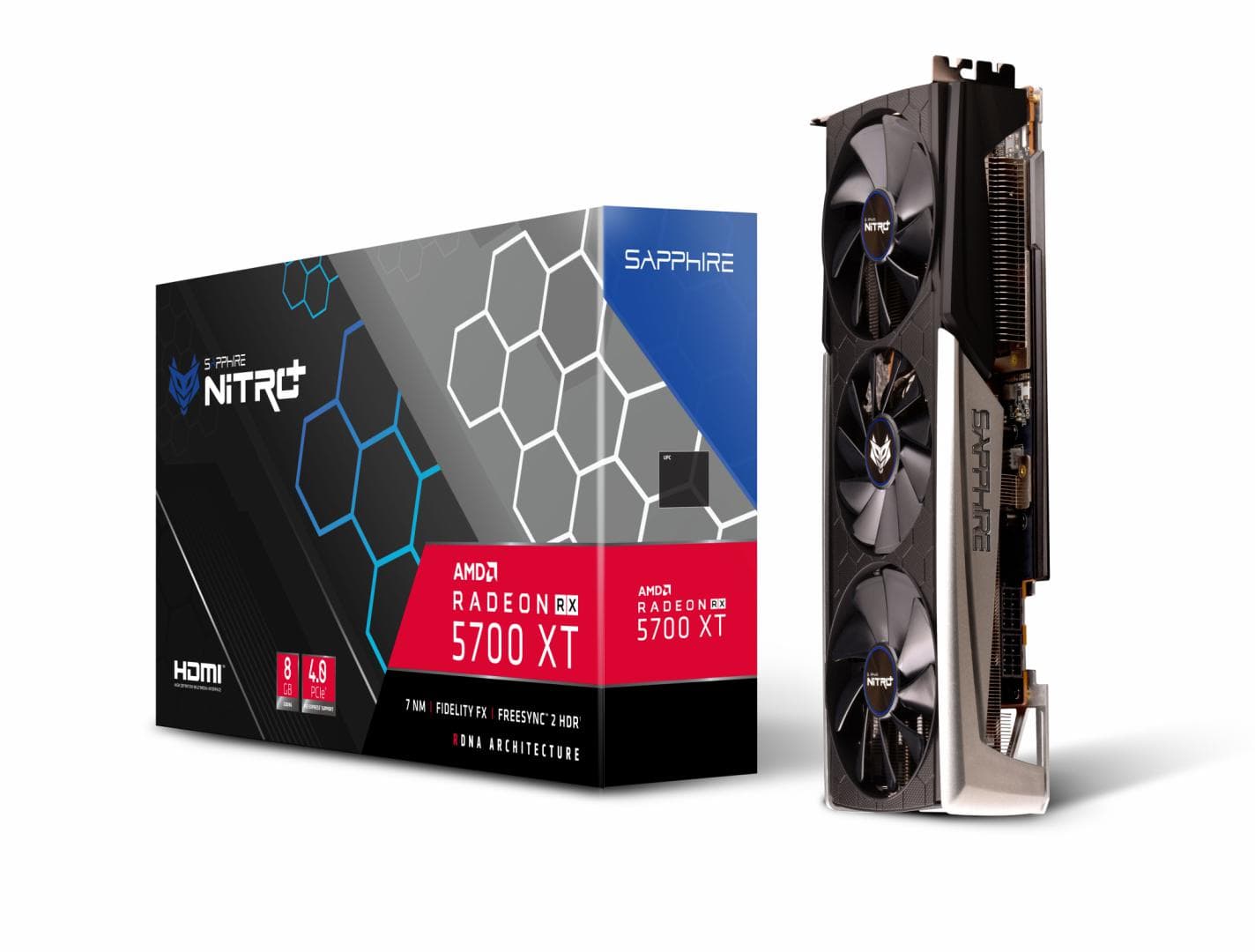 PLACA VIDEO SAPPHIRE AMD Radeon RX 5700 NITRO+ XT, 8 GB GDDR6 256 biti, PCI Express 4.0 x 16, HDMI x 2, Display Port x 2, sistem racire aer activ, "11293-03-40G" — miniatură