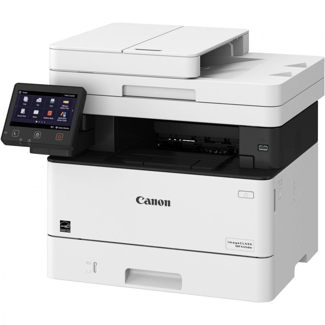 Multifunctional Laser Mono Canon MF-445DW, A4, Functii: Impr.|Scan.|Cop.|Fax, Viteza de Printare Monocrom: 33ppm, Conectiv:USB|Ret|WiFi, Duplex:Da, ADF:ADF "3514C007AA"