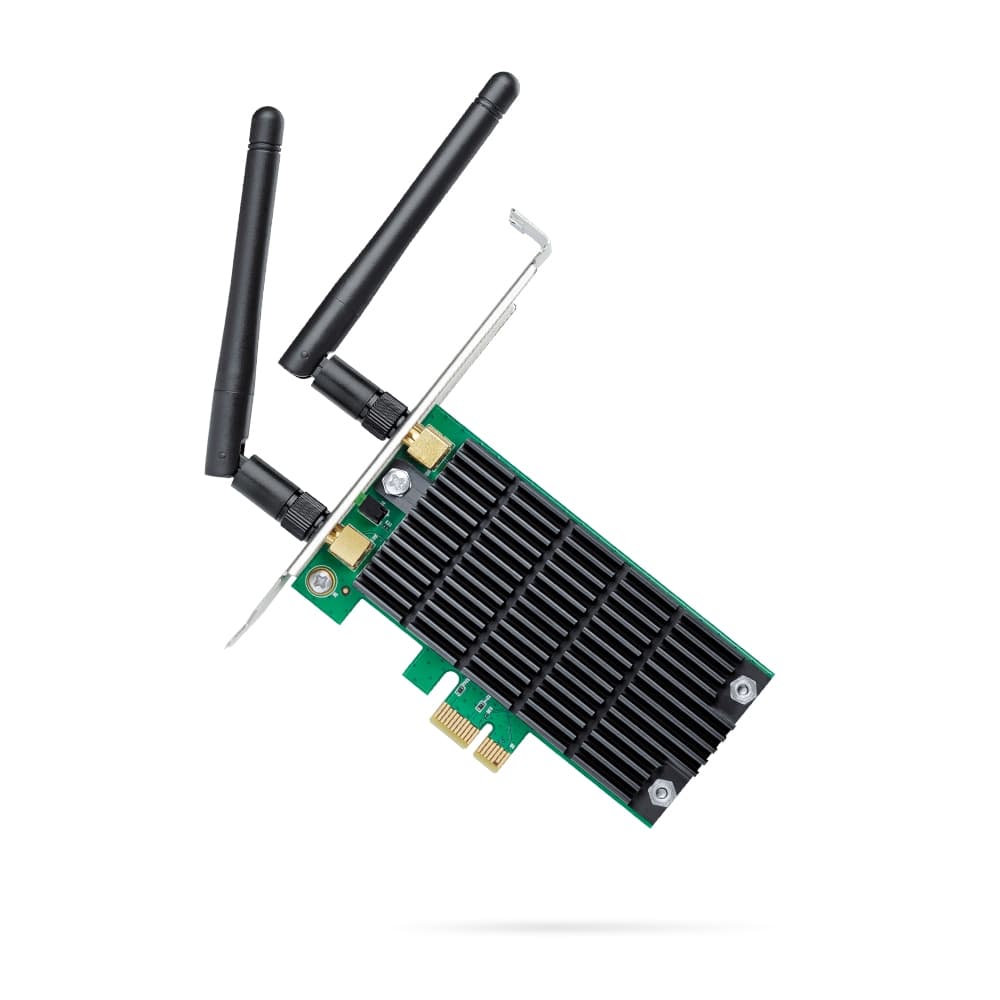 ADAPTOR RETEA TP-LINK AC1200, intern wireless 2.4 GHz | 5 GHz, PCI-E, port, 1200 Mbps, antena externa x 2, "Archer T4E"