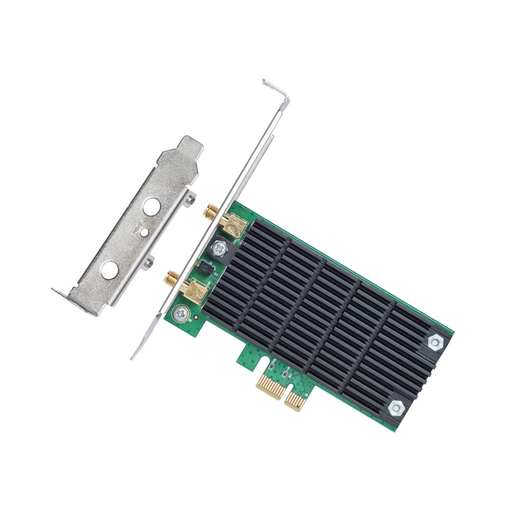 ADAPTOR RETEA TP-LINK AC1200, intern wireless 2.4 GHz | 5 GHz, PCI-E, port, 1200 Mbps, antena externa x 2, "Archer T4E" — miniatură