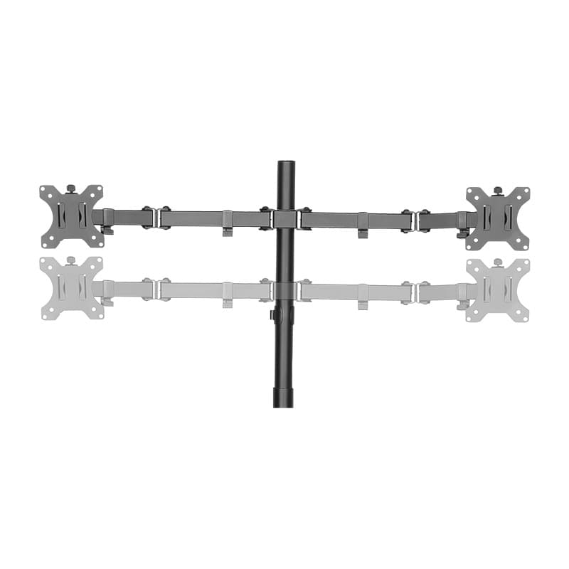 SUPORT de birou LOGILINK, pt 4 TV/monitor plat, diag. max 32 inch, rotatie, inclinare, pivotare, orizontala, verticala, totala, max 8 Kg x 4, "BP0046" — miniatură
