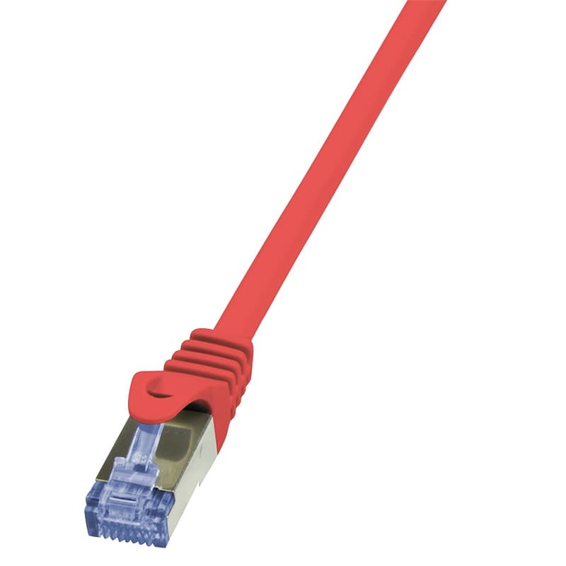 PATCH CORD S/FTP LOGILINK Cat6a, LSZH, cupru, 2 m, rosu, AWG26, dublu ecranat "CQ3054S"