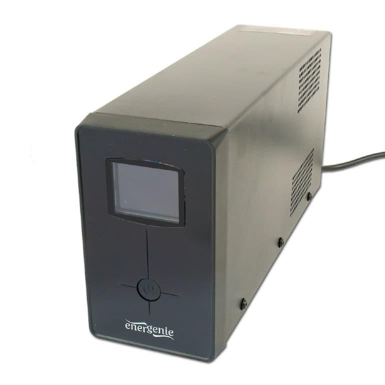 UPS GEMBIRD, Line Int. cu management, mini tower, 850VA/510W, AVR, IEC x 2/ Schuko x 1, 1 x baterie 12V/8Ah, display LCD, back-up 11 - 20 min., "EG-UPS-032"