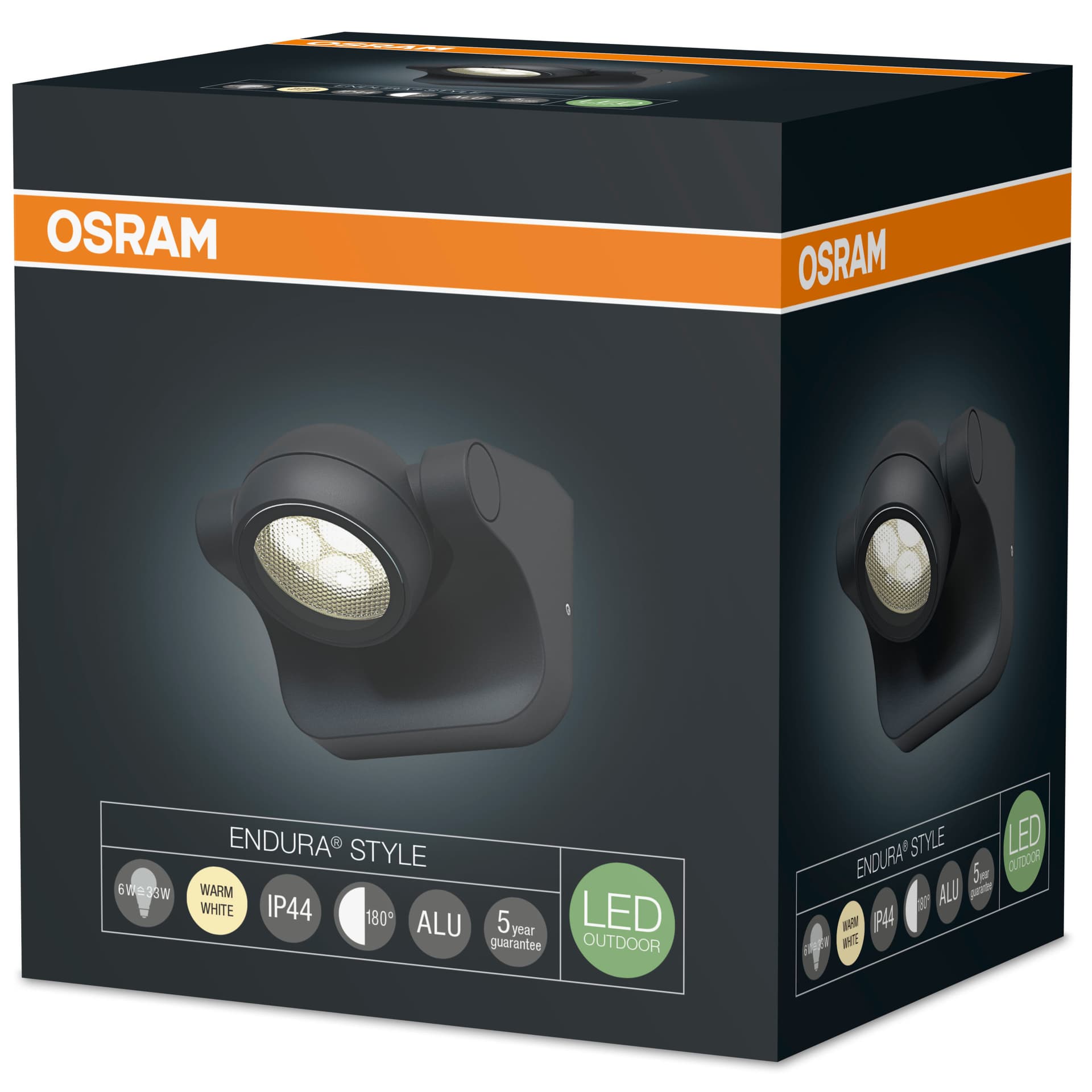 APLICA OSRAM, LED, soclu integrat, putere 6 W, tip lumina alb calda, 360 lumeni, alimentare 220 - 230 V, "000004058075033092" — miniatură