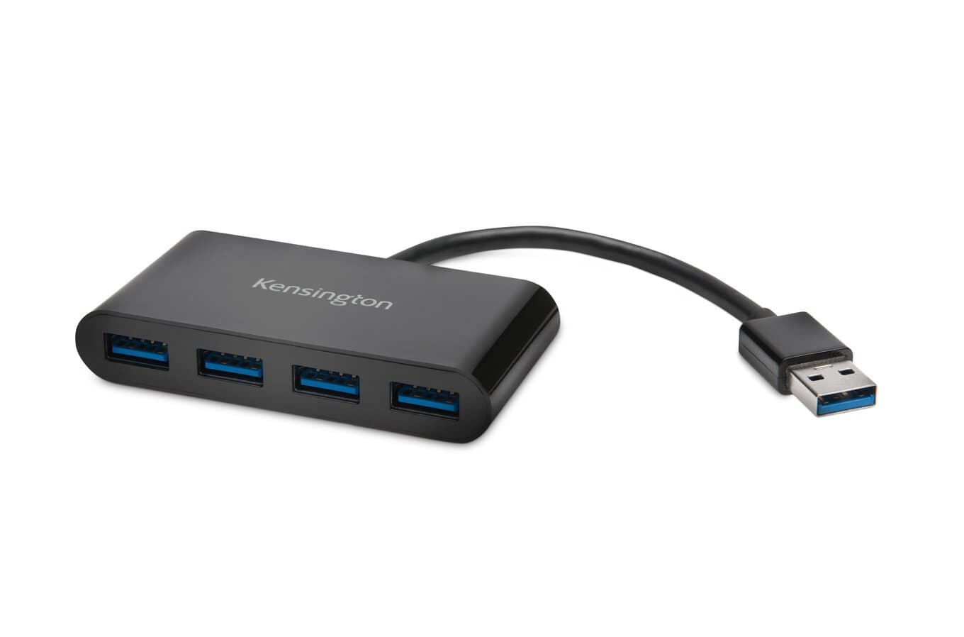 HUB extern KENSINGTON, porturi USB: USB 3.0 x 4, conectare prin USB 3.0, cablu 0.1 m, negru, "K39121EU"