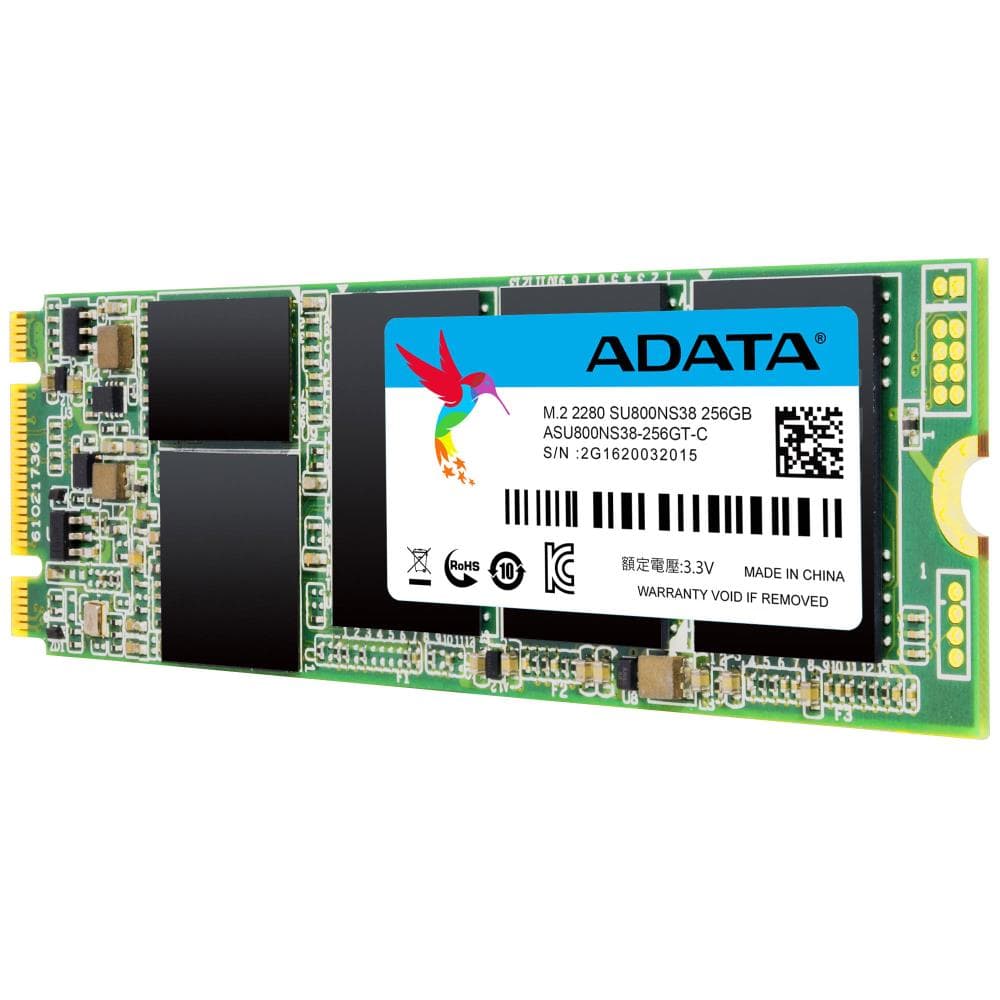 SSD ADATA, 256 GB, M.2, S-ATA 3, 3D TLC Nand, R/W: 560/520 MB/s, "ASU800NS38-256GT-C"