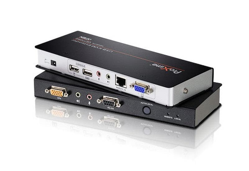 EXTENDER KVM ATEN acces PC de la distanta, conector tip VGA (M) | USB (M) x 2 | Serial RS232 (9-pin) (M) | 3.5 mm Jack (M) x 4 | RJ-45 | SPHD-17 (M), "CE770-AT-G"