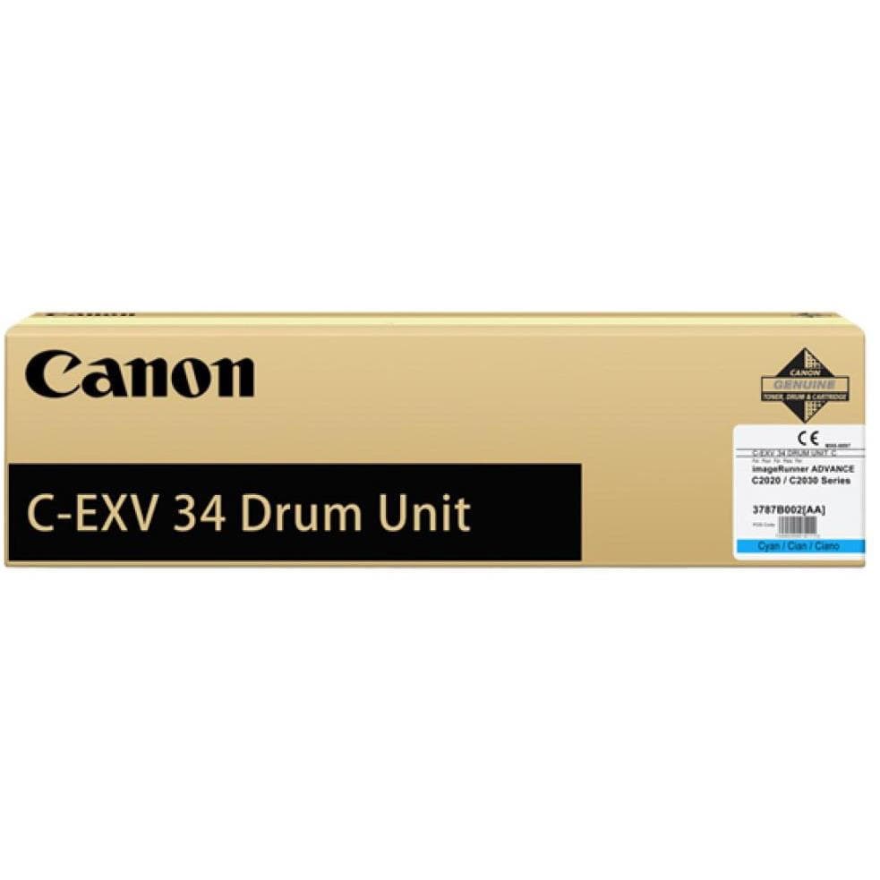 Drum Unit Original Canon Cyan, EXV34C, pentru IR Advance C2020I|C2020L|C2025I|C2025L|C2030I|C2030L|C2220L|C2220I|C2225I|C2230I, 36K,NOPP, "CF3787B003BA" — miniatură