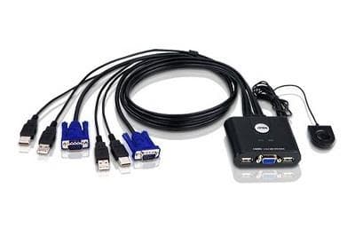 SWITCH KVM ATEN control 2 PC la 1 KVM, conector tip USB (T) x 4 | VGA (T) x 2, "CS22U-A7"