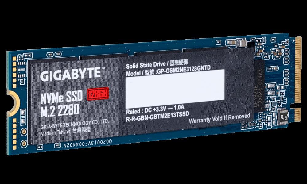 SSD GIGABYTE, 128 GB, M.2, PCIe Gen3.0 x4, 3D Nand, R/W: 1550/550 MB/s, "GP-GSM2NE3128GNTD" — miniatură