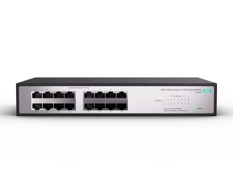 SWITCH HP, HPE 1420, porturi Gigabit x 5, unmanaged, carcasa metalica, "JH328A" — miniatură
