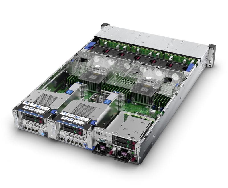 SERVER HP DL380 GEN10 5218, 1 CPU Intel Xeon Silver 4210, 2.2 GHz (turbo 3.2 GHz), 10 nuclee, RDIMM 32 GB DDR4, carcasa tip Rackabila 2U, "P20249-B21" — miniatură