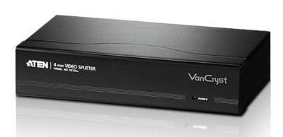 SPLITTER video ATEN, split 4 monitoare la 1 PC, conector 1: VGA (T); conector 2: VGA (M) x 4, "VS134A-A7-G"