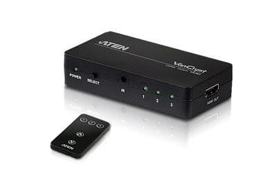 SWITCH video ATEN, switch 3 device la 1 Monitor, conector 1: HDMI (M) x 3; conector 2: HDMI (M), "VS381-AT"