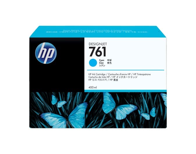 Cartus Cerneala Original HP Cyan, nr.761, pentru DesignJet T7100|T7200, "CM994A"