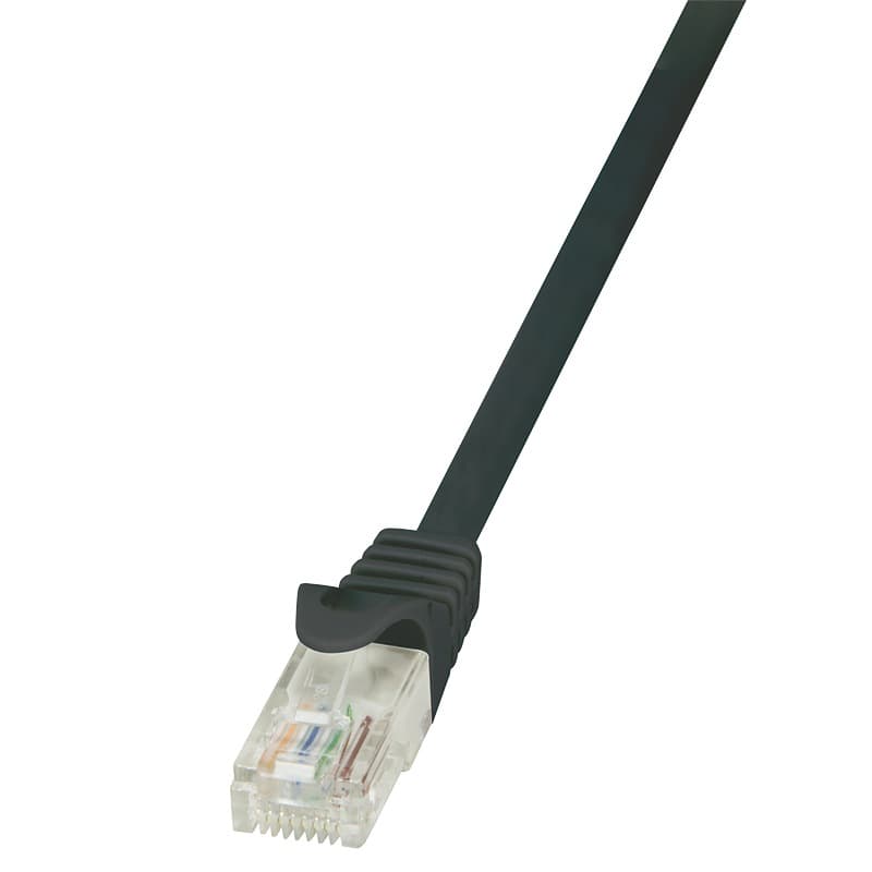 PATCH CORD UTP LOGILINK Cat5e, cupru-aluminiu, 2 m, negru, AWG26, "CP1053U"