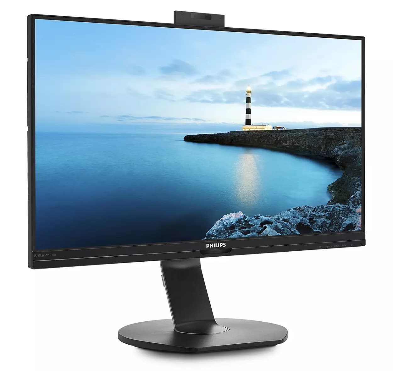 MONITOR PHILIPS 23.8", home, office, IPS, Full HD (1920 x 1080), Wide, 250 cd/mp, 5 ms, HDMI, DisplayPort, "241B7QUBHEB/00" — miniatură