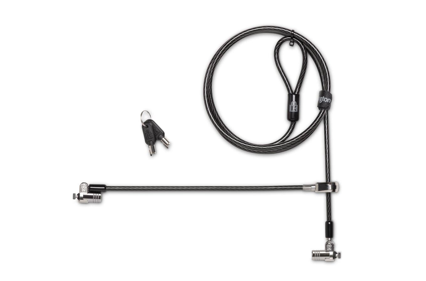 CABLU securitate KENSINGTON pt. notebook slot standard,cheie standard, conectare directa, 2.5m,cablu otel carbon, pivotare si rotire,blocare dubla, "MicroSaver 2.0" "K65048WW" — miniatură