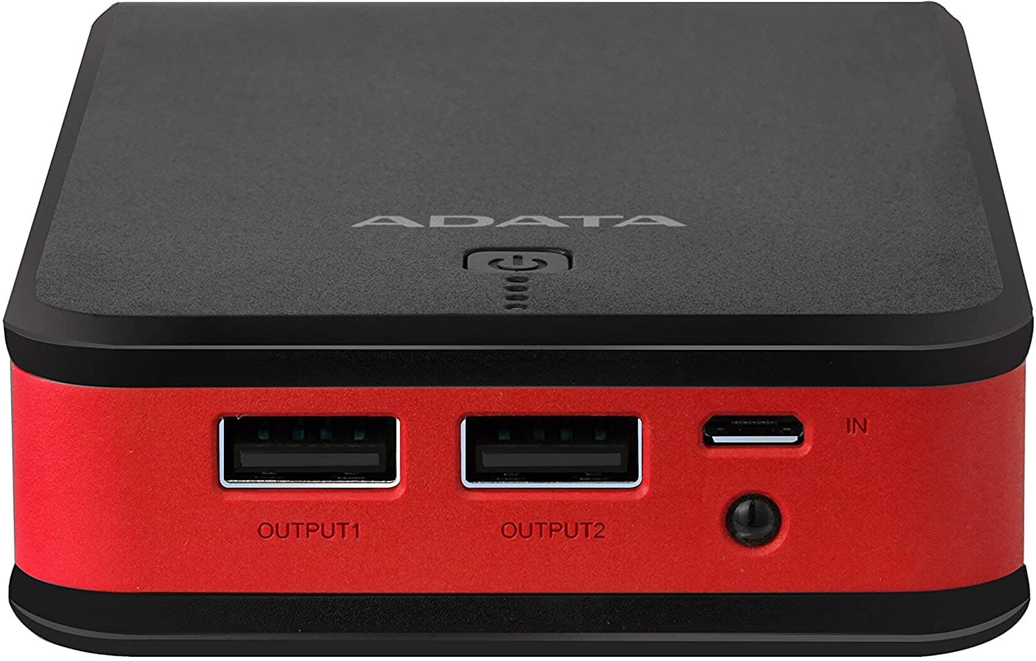 POWER BANK ADATA 20.100 mAh, USB 2.0 x 2, incarcare prin micro-USB, 5 V, 2.1 A, negru-rosu, "AP20100-5V-CBKRD" — miniatură