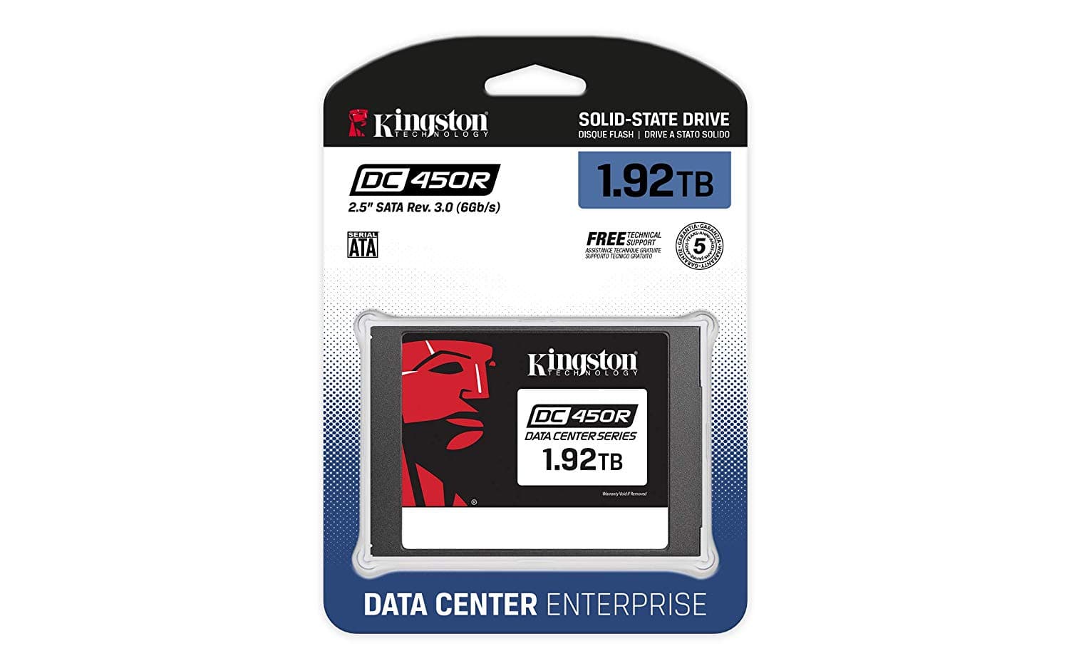 SSD KINGSTON, DC450, 1.92 TB, 2.5 inch, S-ATA 3, 3D TLC Nand, R/W: 530/560 MB/s, "SEDC450R/1920G" — miniatură