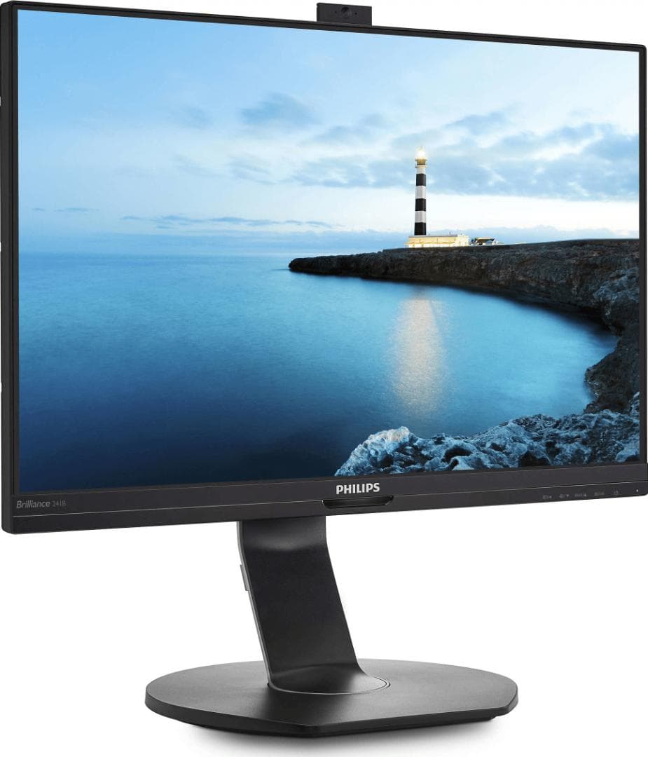 MONITOR PHILIPS 23.8", multimedia, IPS, Full HD (1920 x 1080), Wide, 250 cd/mp, 5 ms, HDMI, VGA, DisplayPort, "241B7QPJKEB/00" — miniatură